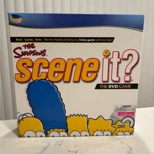The Simpsons Scene It DVD Board Game Mattel TV Trivia Quiz 2009.
